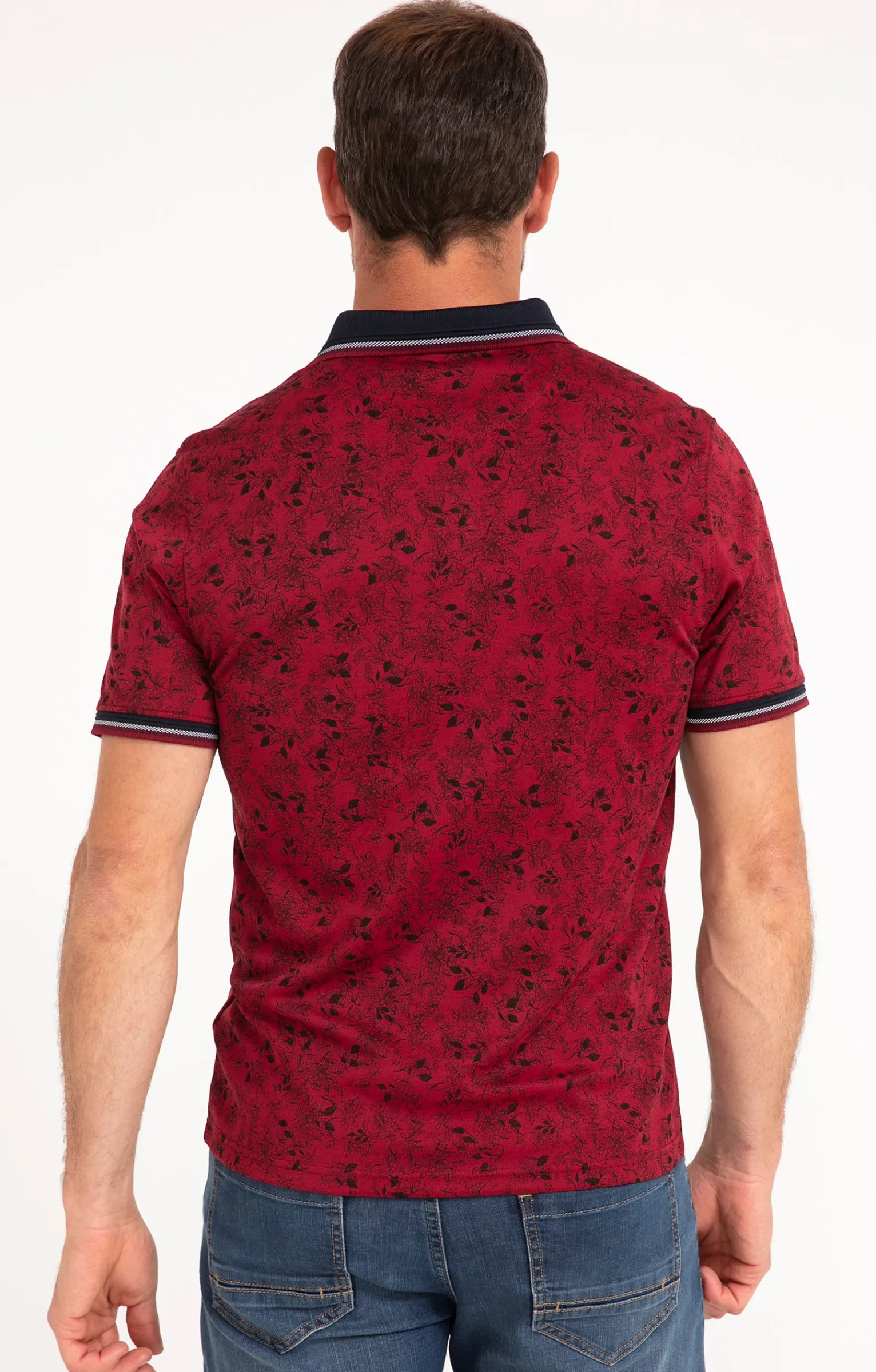 Polos & Tee-shirts<Armand Thiery Polo manches courtes Spot Leaf - Rouge