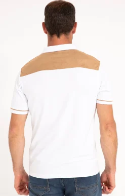 Polos & Tee-shirts<Armand Thiery Polo manches courtes Sued Shoulder - Blanc