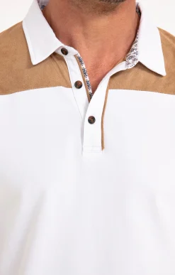 Polos & Tee-shirts<Armand Thiery Polo manches courtes Sued Shoulder - Blanc