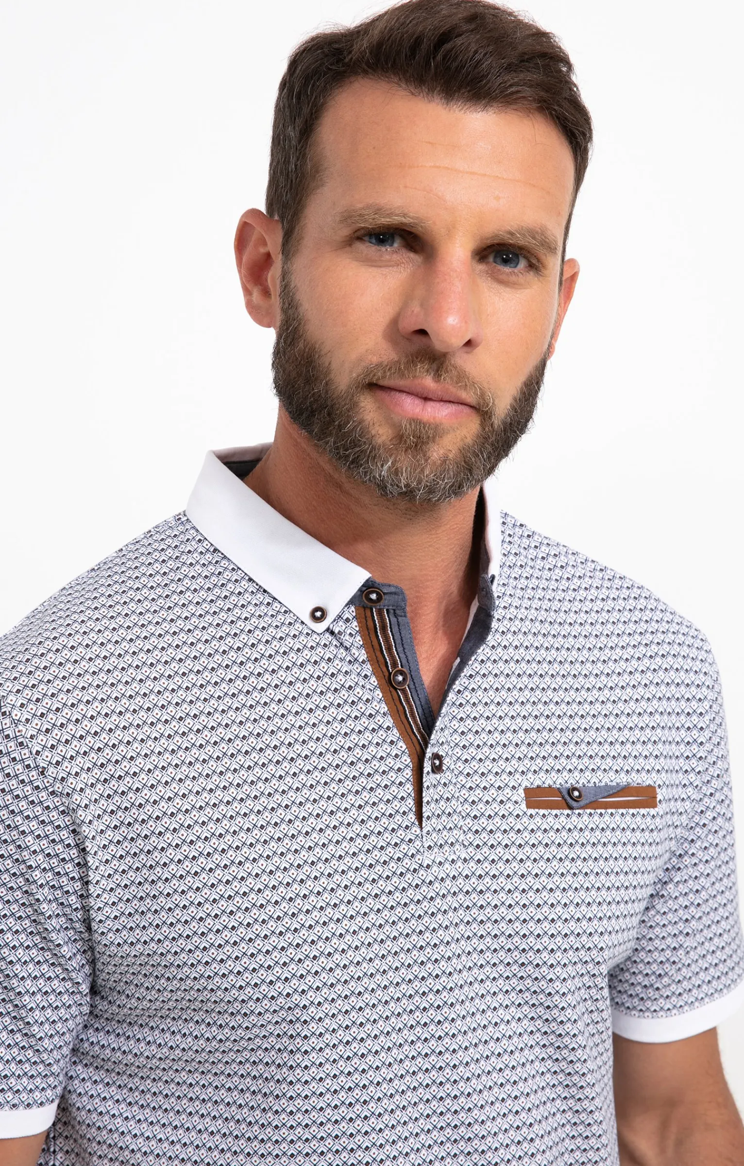 Polos & Tee-shirts<Armand Thiery Polo manches courtes Vegas - Blanc
