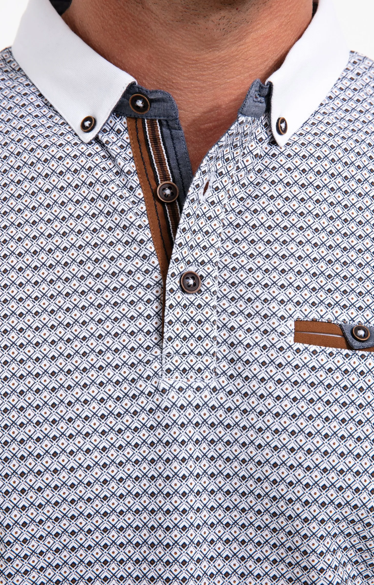 Polos & Tee-shirts<Armand Thiery Polo manches courtes Vegas - Blanc