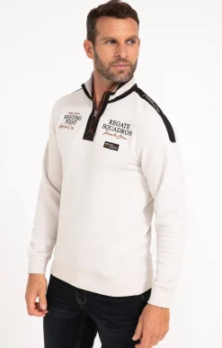 Polos & Tee-shirts<Armand Thiery Polo manches longues Badgy - Écru