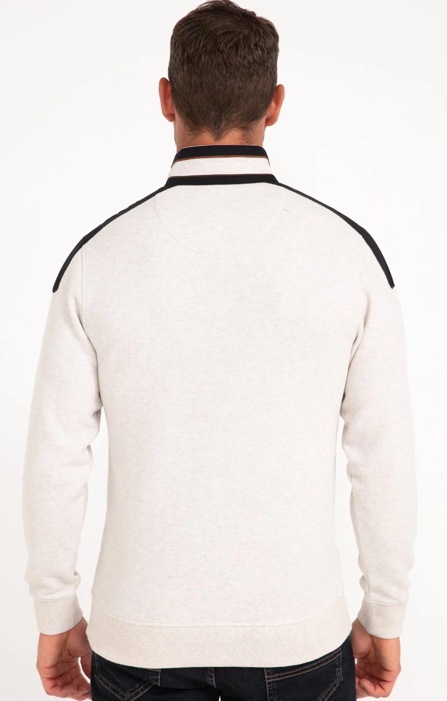 Polos & Tee-shirts<Armand Thiery Polo manches longues Badgy - Écru
