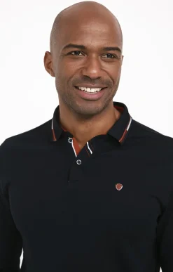 Polos & Tee-shirts<Armand Thiery Polo manches longues Brique - Marine