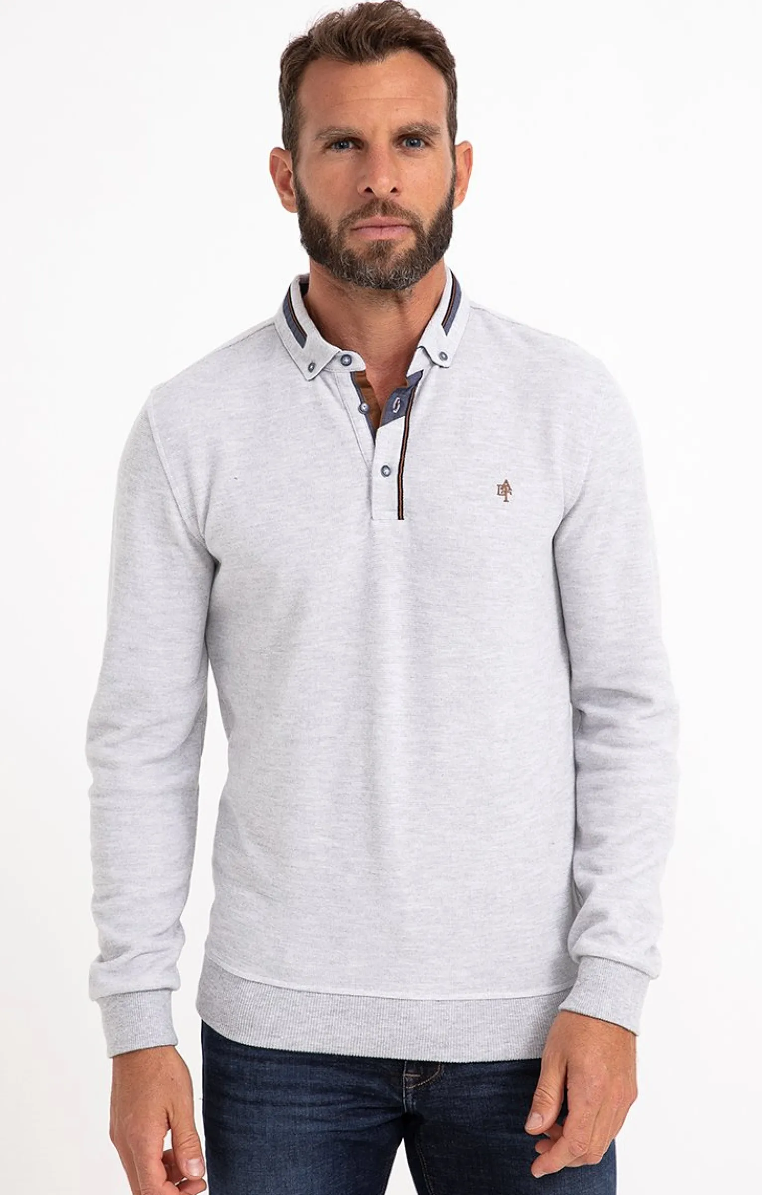 Polos & Tee-shirts<Armand Thiery Polo manches longues Chic - Grisclair
