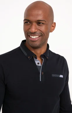 Polos & Tee-shirts<Armand Thiery Polo manches longues New Dot - Marine