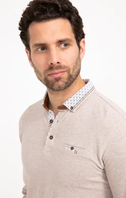 Polos & Tee-shirts<Armand Thiery Polo manches longues PK Barca - Beige
