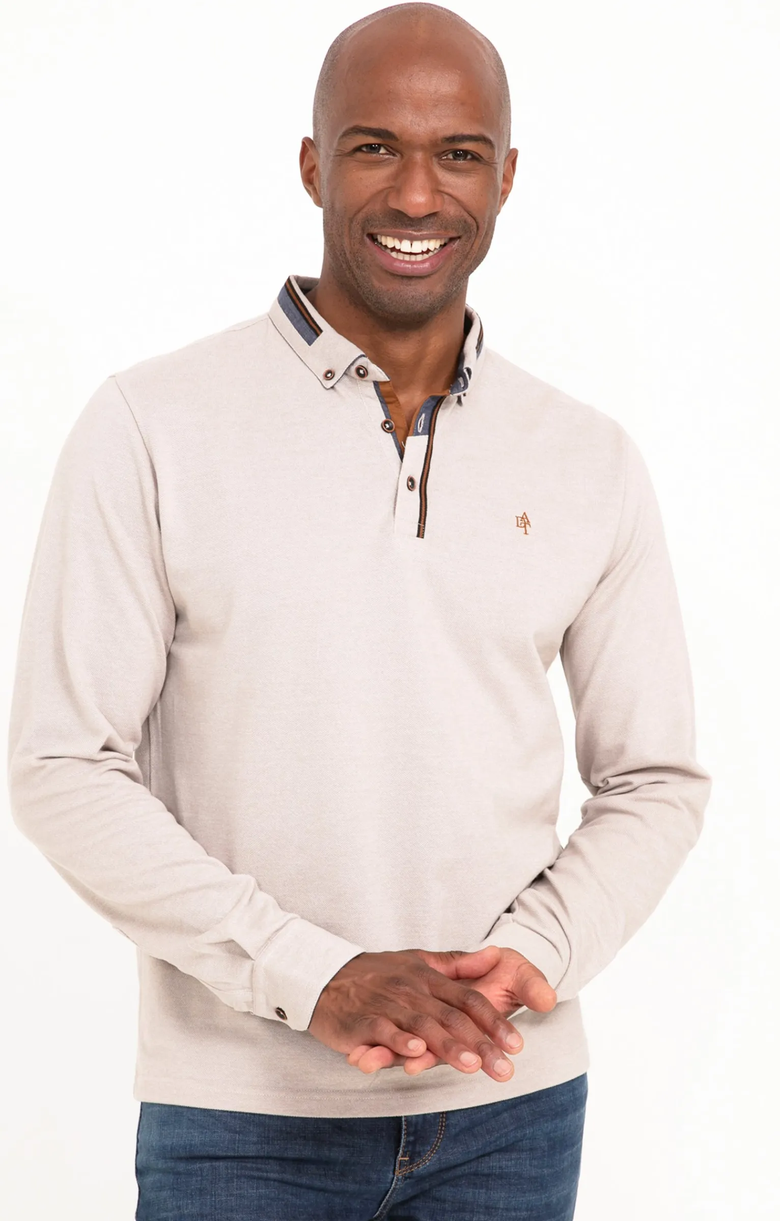 Polos & Tee-shirts<Armand Thiery Polo manches longues PK Shiny - Beige