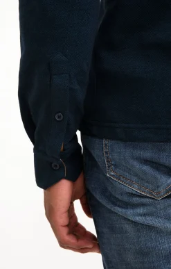 Polos & Tee-shirts<Armand Thiery Polo manches longues PK Shiny - Pétrole
