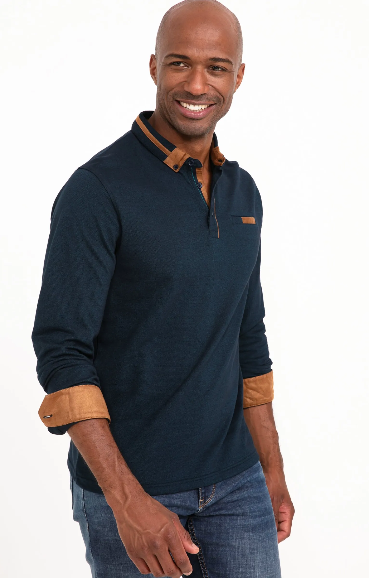Polos & Tee-shirts<Armand Thiery Polo manches longues PK Shiny - Pétrole