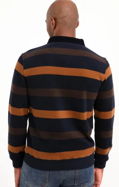 Polos & Tee-shirts<Armand Thiery Polo manches longues Ray Allover - Marine