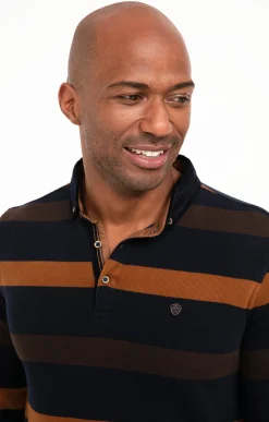 Polos & Tee-shirts<Armand Thiery Polo manches longues Ray Allover - Marine