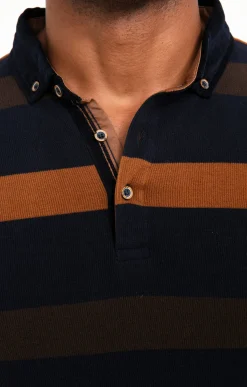 Polos & Tee-shirts<Armand Thiery Polo manches longues Ray Allover - Marine