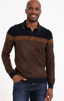 Polos & Tee-shirts<Armand Thiery Polo manches longues Ray - Marine
