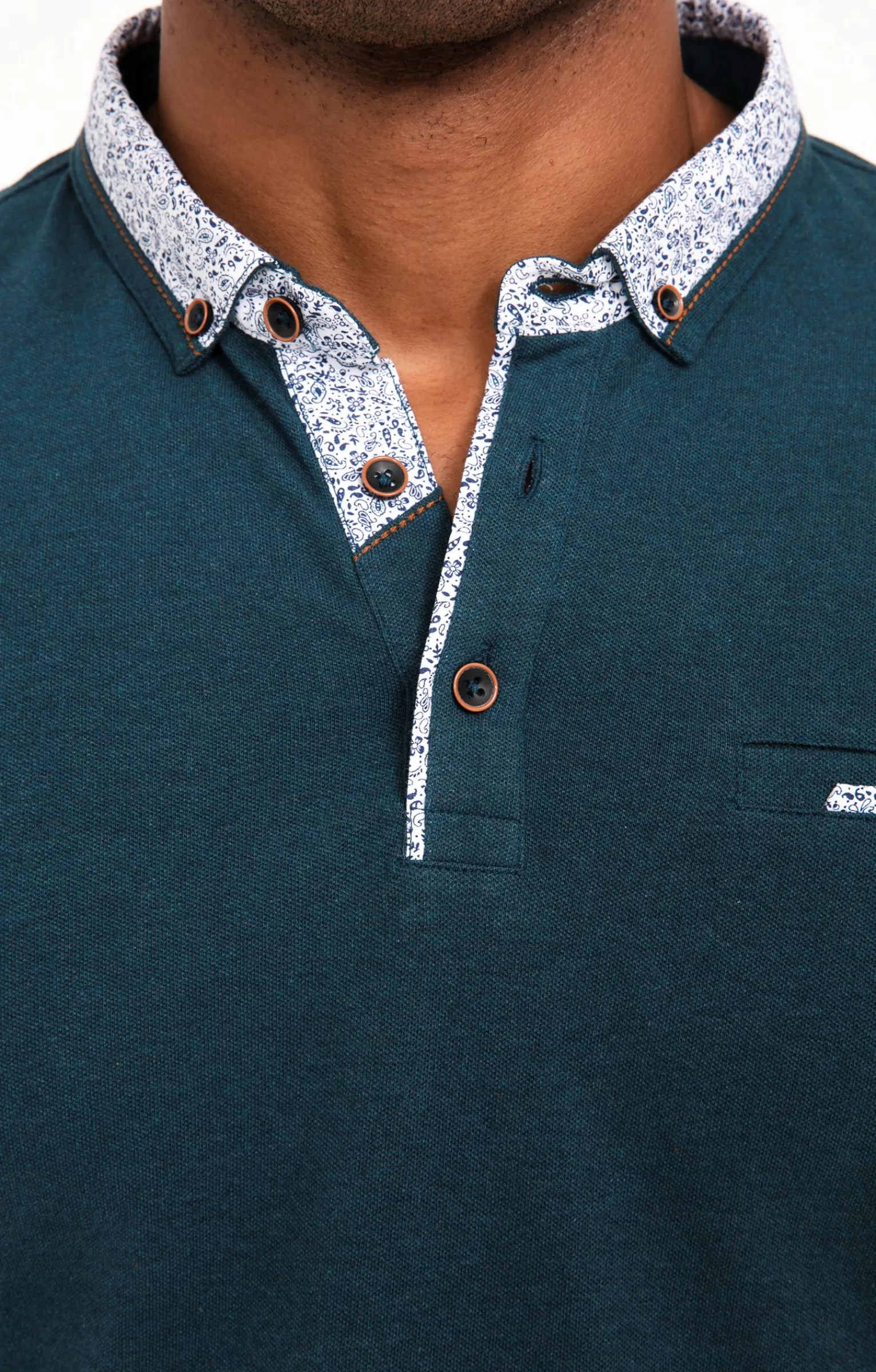 Polos & Tee-shirts<Armand Thiery Polo manches longues Romantique - Pétrole