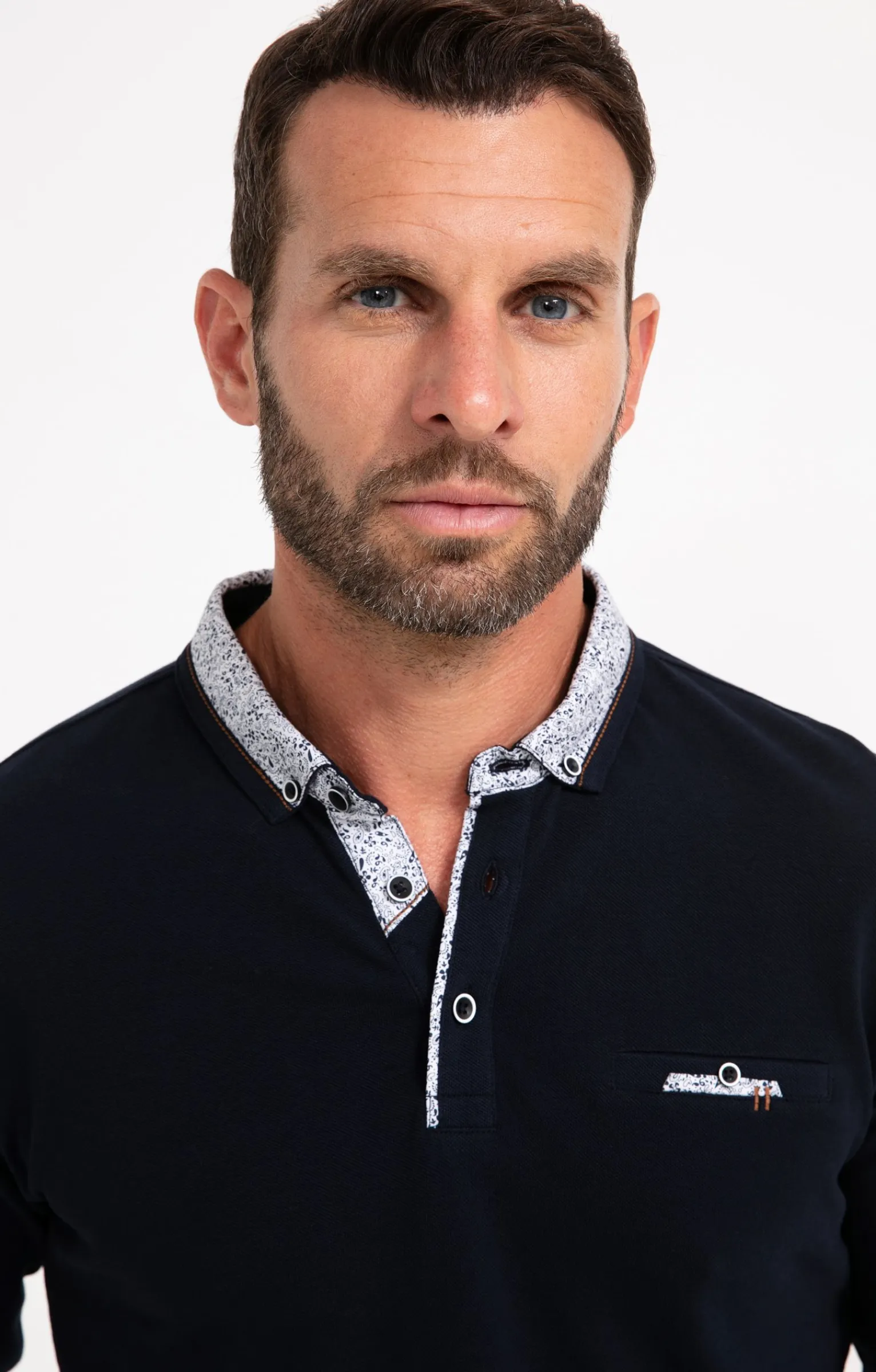 Polos & Tee-shirts<Armand Thiery Polo manches longues Romantique - Marine