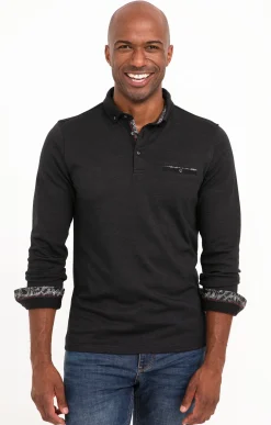 Polos & Tee-shirts<Armand Thiery Polo manches longues Sheldon - Anthracite