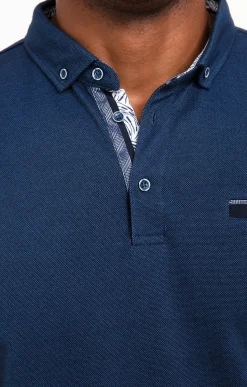 Polos & Tee-shirts<Armand Thiery Polo manches longues Sheldon - Bleu