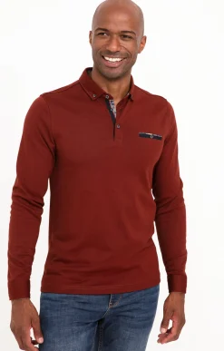 Polos & Tee-shirts<Armand Thiery Polo manches longues Sheldon - Brique