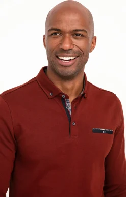 Polos & Tee-shirts<Armand Thiery Polo manches longues Sheldon - Brique