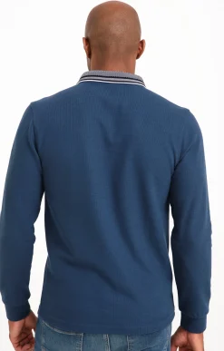 Polos & Tee-shirts<Armand Thiery Polo manches longues Ziggy - Bleudur