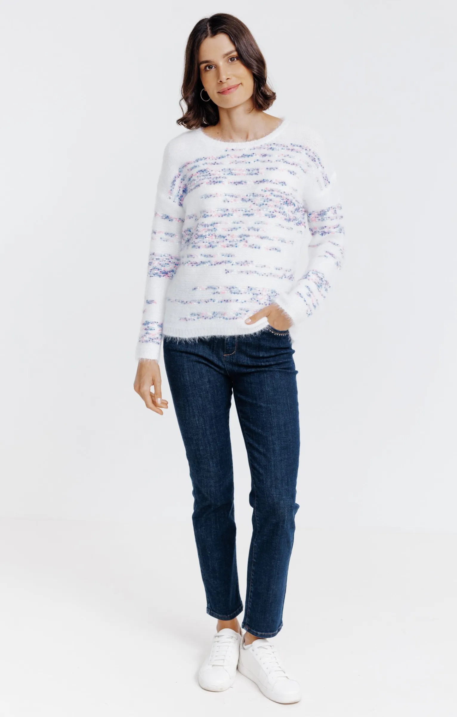 Pulls & Cardigans<Armand Thiery Pull à rayures - Écru
