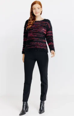 Pulls & Cardigans<Armand Thiery Pull à rayures - Noir