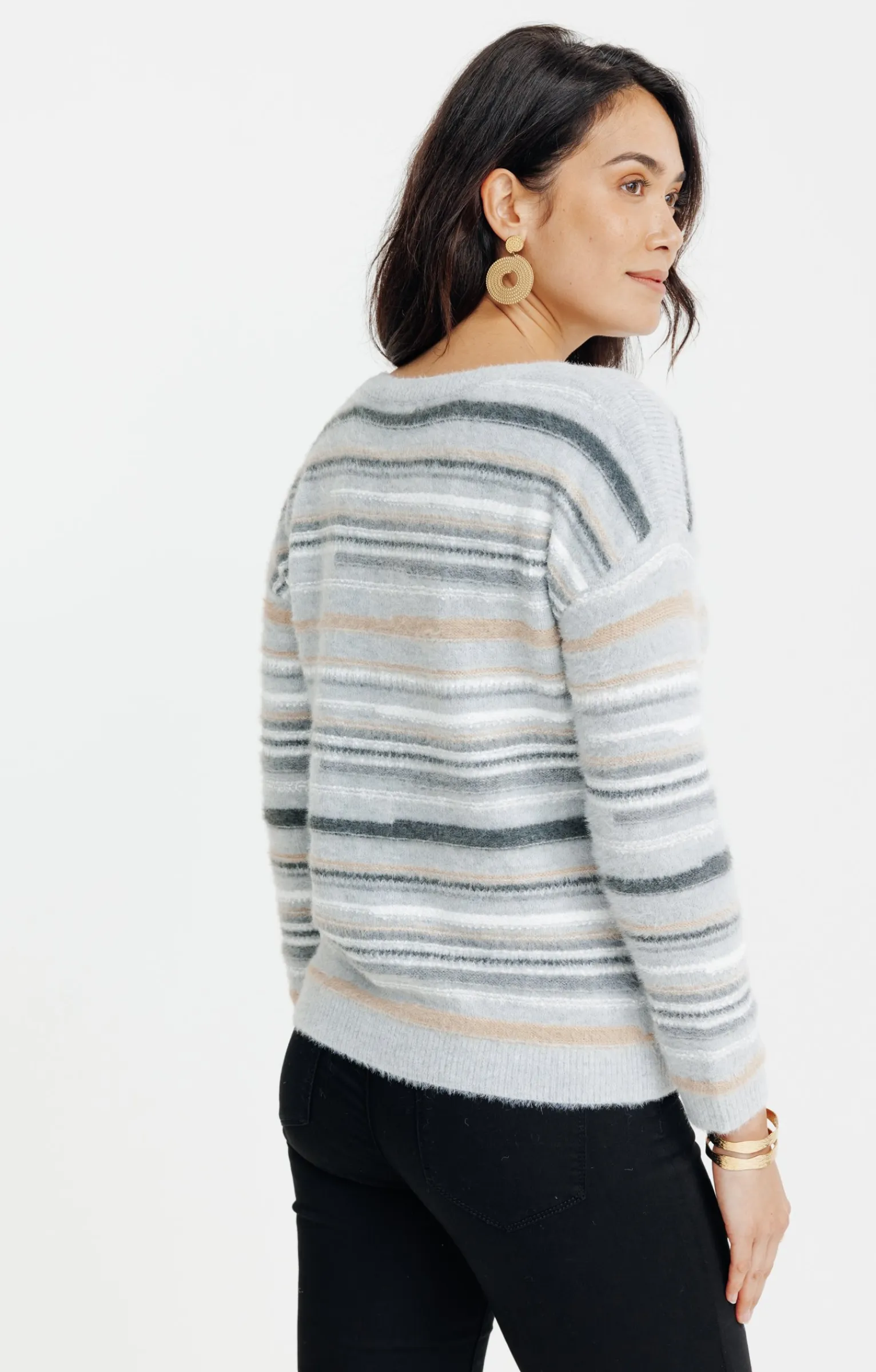 Pulls & Cardigans<Armand Thiery PULL AVEC JEU DE RAYURES - Grismoyen