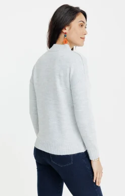 Pulls & Cardigans<Armand Thiery PULL AVEC JEU DE TORSADES - Argent