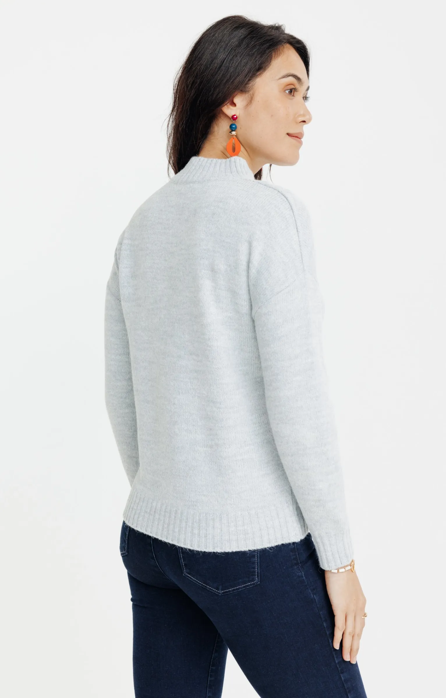 Pulls & Cardigans<Armand Thiery PULL AVEC JEU DE TORSADES - Argent