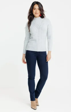 Pulls & Cardigans<Armand Thiery PULL AVEC JEU DE TORSADES - Argent