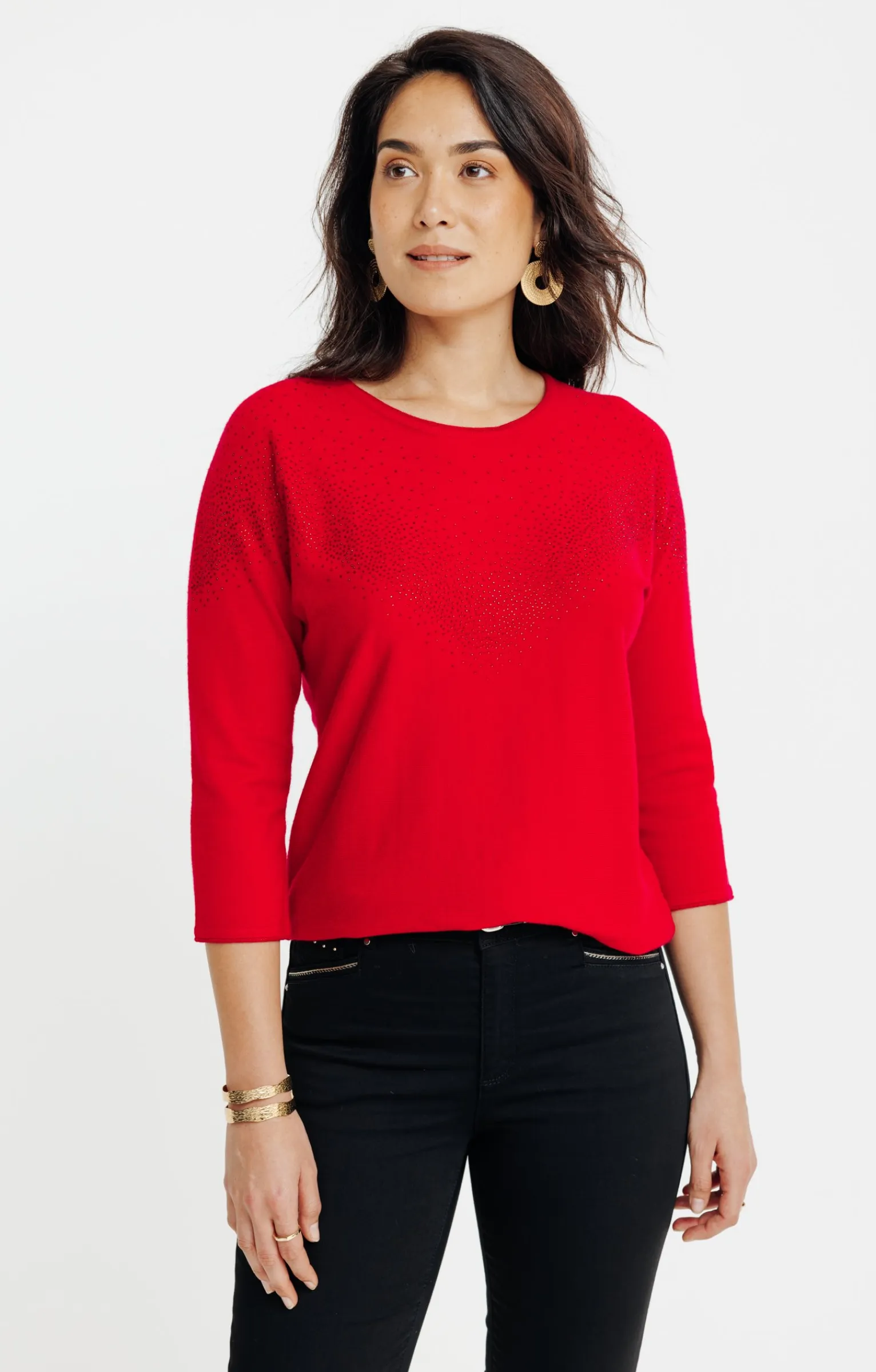 Pulls & Cardigans<Armand Thiery PULL AVEC STRASS - Rouge