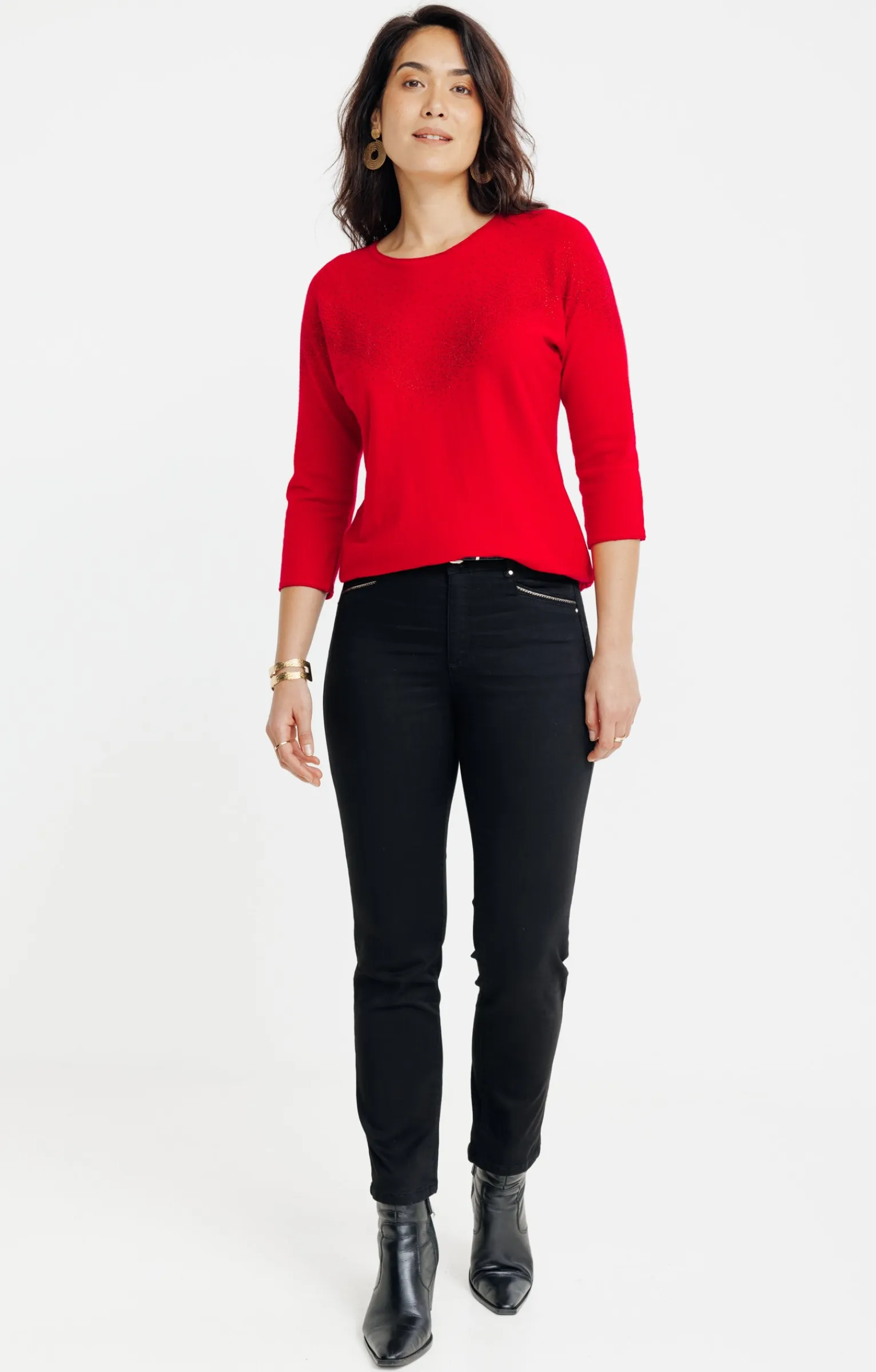 Pulls & Cardigans<Armand Thiery PULL AVEC STRASS - Rouge