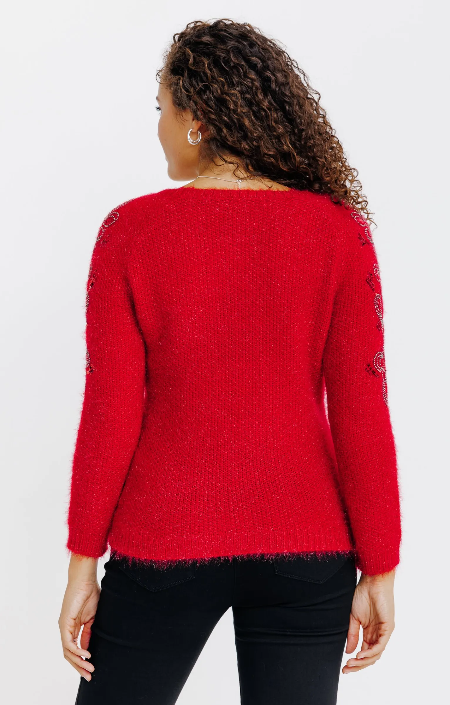 Pulls & Cardigans<Armand Thiery PULL BEADING SUR LES EPAULES - Rouge