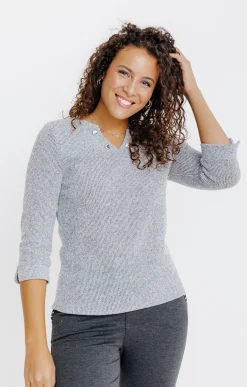 Pulls & Cardigans<Armand Thiery PULL BI MATIERE - Écru