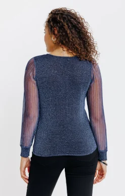 Pulls & Cardigans<Armand Thiery PULL BI MATIERE - Marine