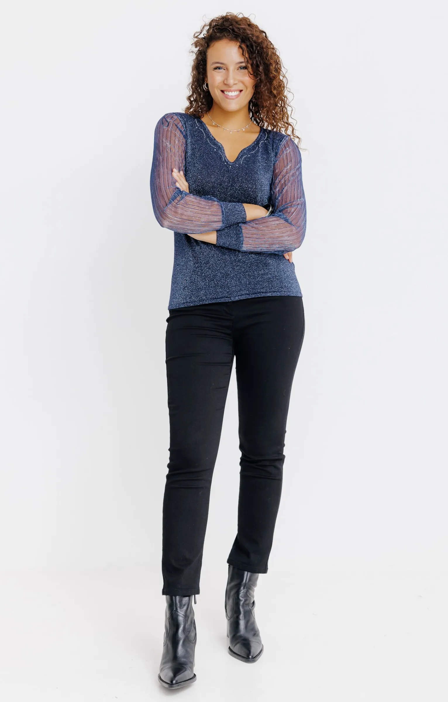 Pulls & Cardigans<Armand Thiery PULL BI MATIERE - Marine