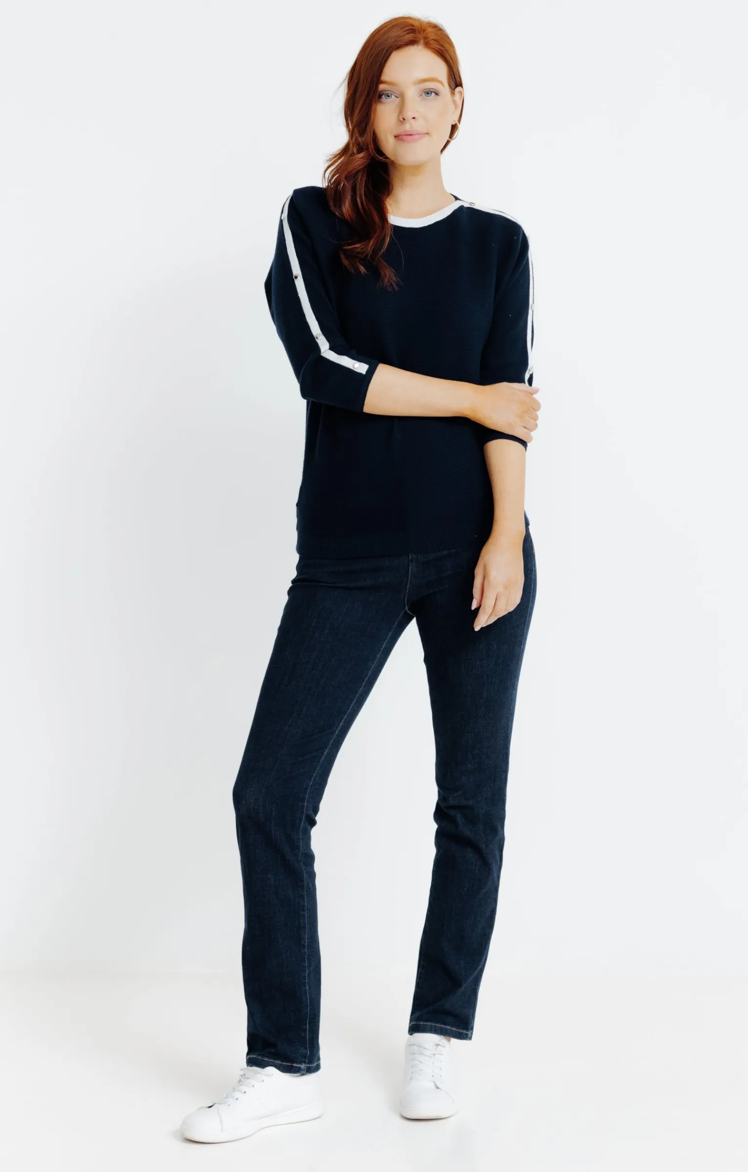 Pulls & Cardigans<Armand Thiery Pull bicolore - Marine