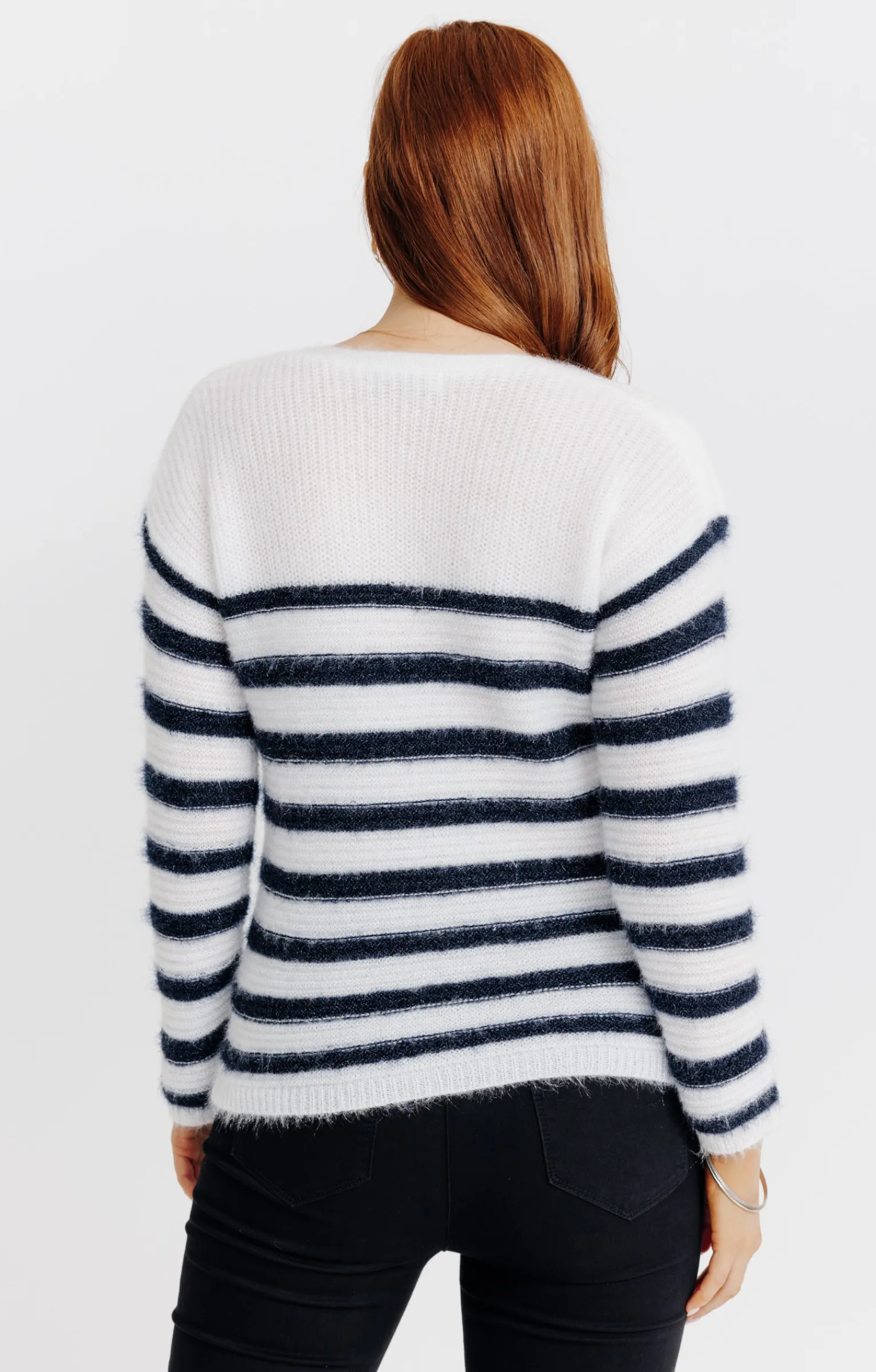 Pulls & Cardigans<Armand Thiery Pull bicolore rayé - Écru