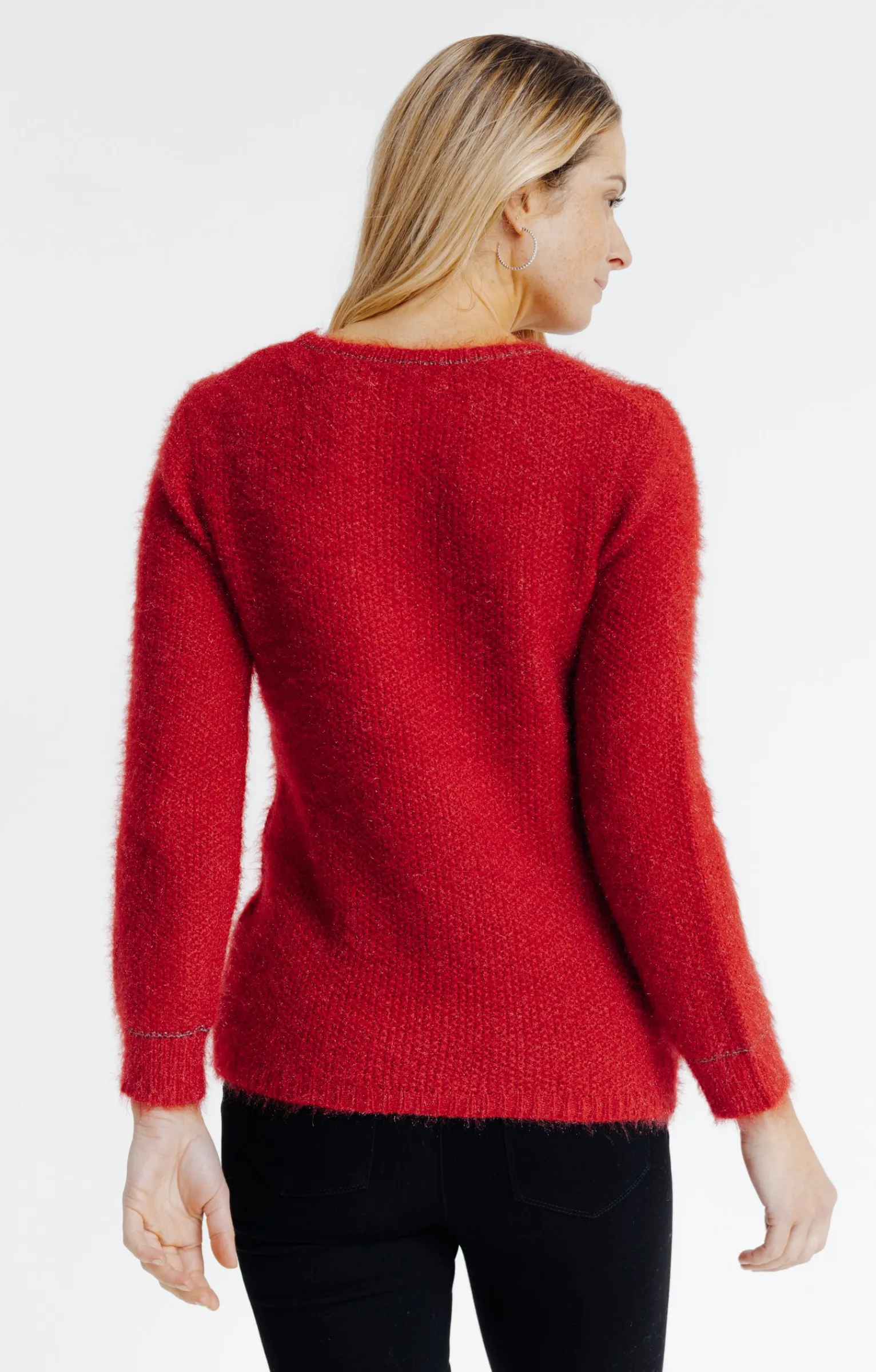 Pulls & Cardigans<Armand Thiery Pull broderie chat - Rouge