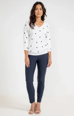 Pulls & Cardigans<Armand Thiery Pull broderie cœur - Écru
