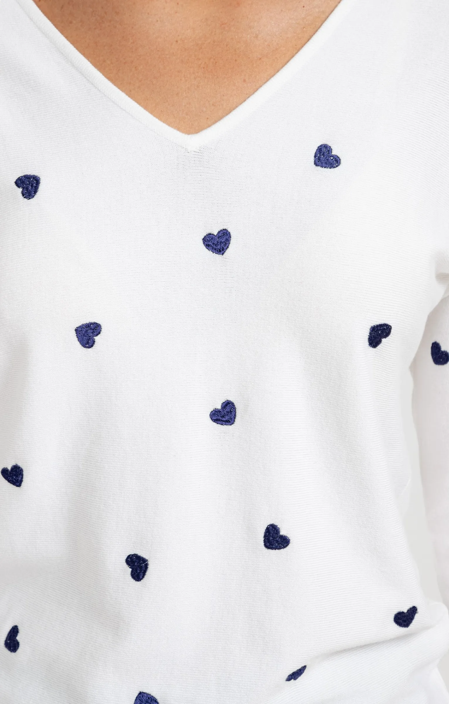 Pulls & Cardigans<Armand Thiery Pull broderie cœur - Écru