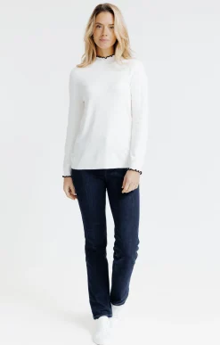 Pulls & Cardigans<Armand Thiery Pull col froufrou - Écru