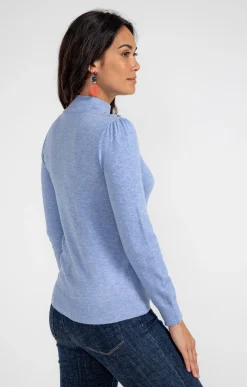 Pulls & Cardigans<Armand Thiery Pull col montant - Bleuciel
