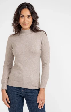 Pulls & Cardigans<Armand Thiery Pull col montant - Taupe