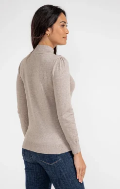 Pulls & Cardigans<Armand Thiery Pull col montant - Taupe