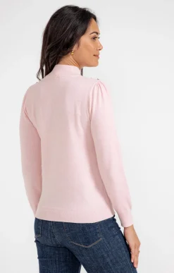 Pulls & Cardigans<Armand Thiery Pull col montant - Rose