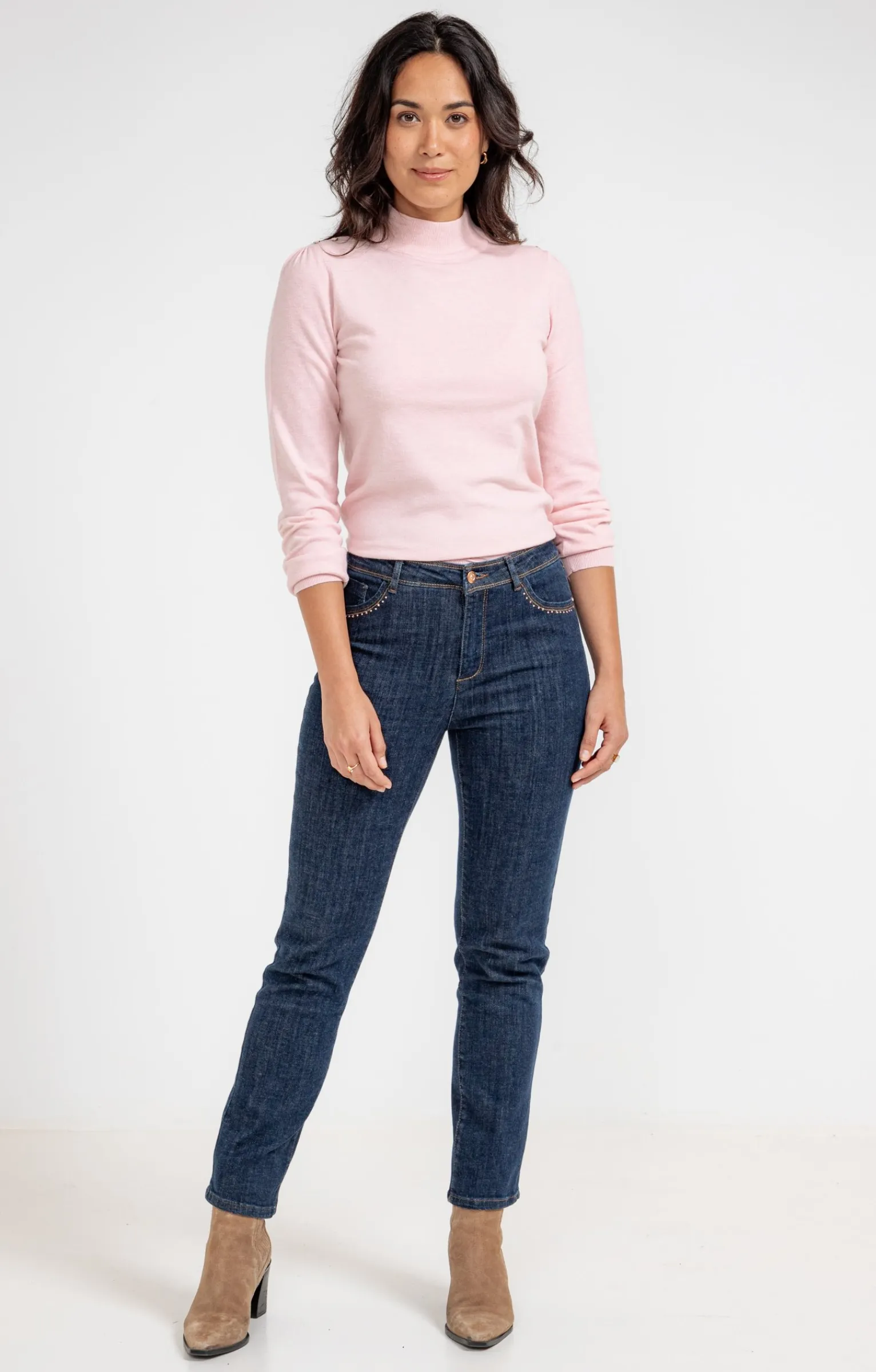 Pulls & Cardigans<Armand Thiery Pull col montant - Rose