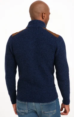 Pulls & Gilets<Armand Thiery Pull col montant avec sherpa - Bleudur