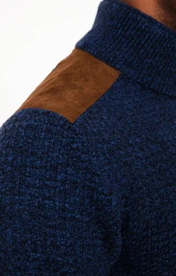 Pulls & Gilets<Armand Thiery Pull col montant avec sherpa - Bleudur